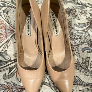 Karl Lagerfeld Women's Beige Heels